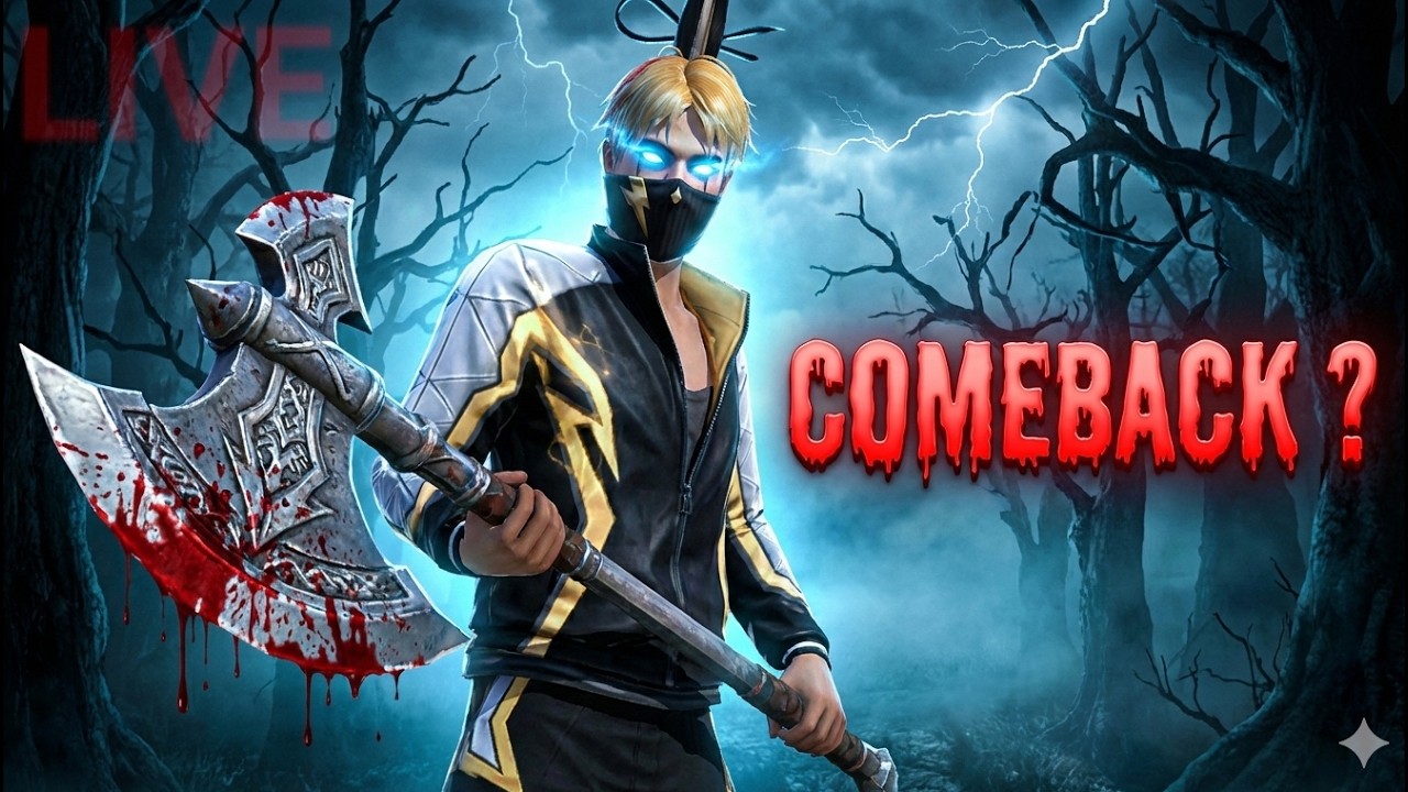 🔴[Live]Comback Live Stream: Free Fire Custom Room | Rank Push | #freefire #shortsfeed #freefirelive