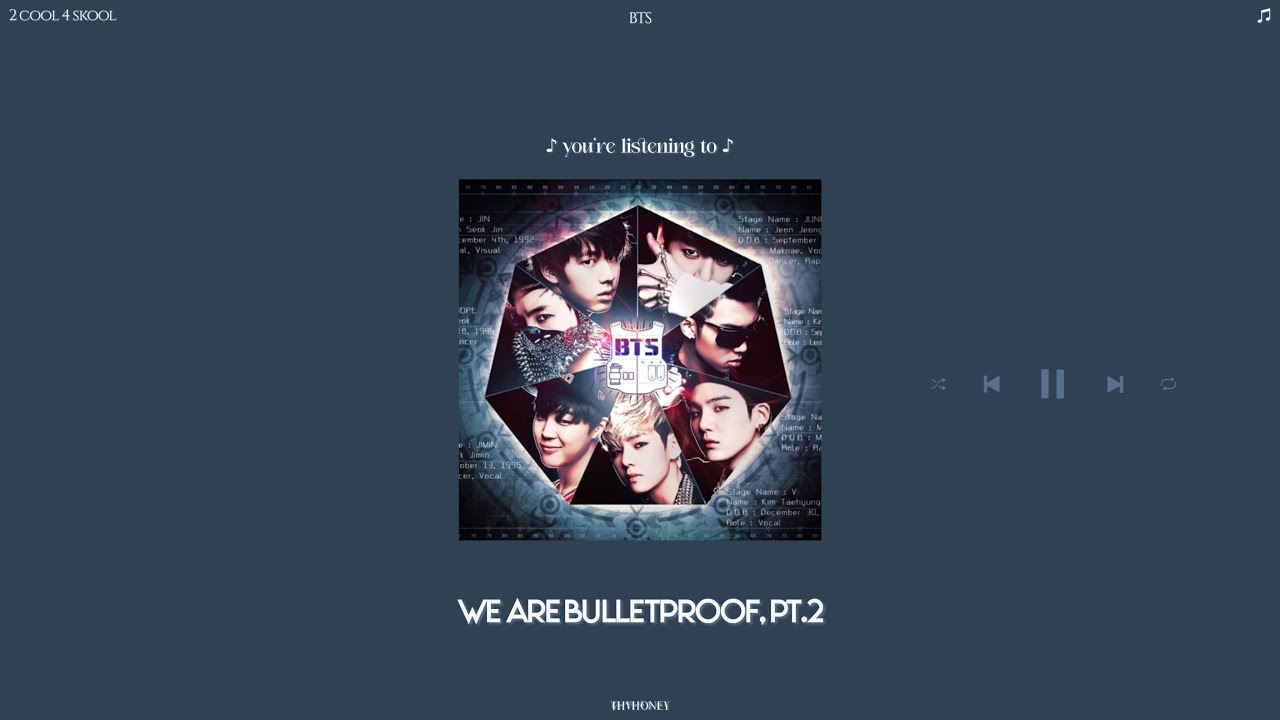 bts - we are bulletproof, pt.2 (slowed + reverb)
