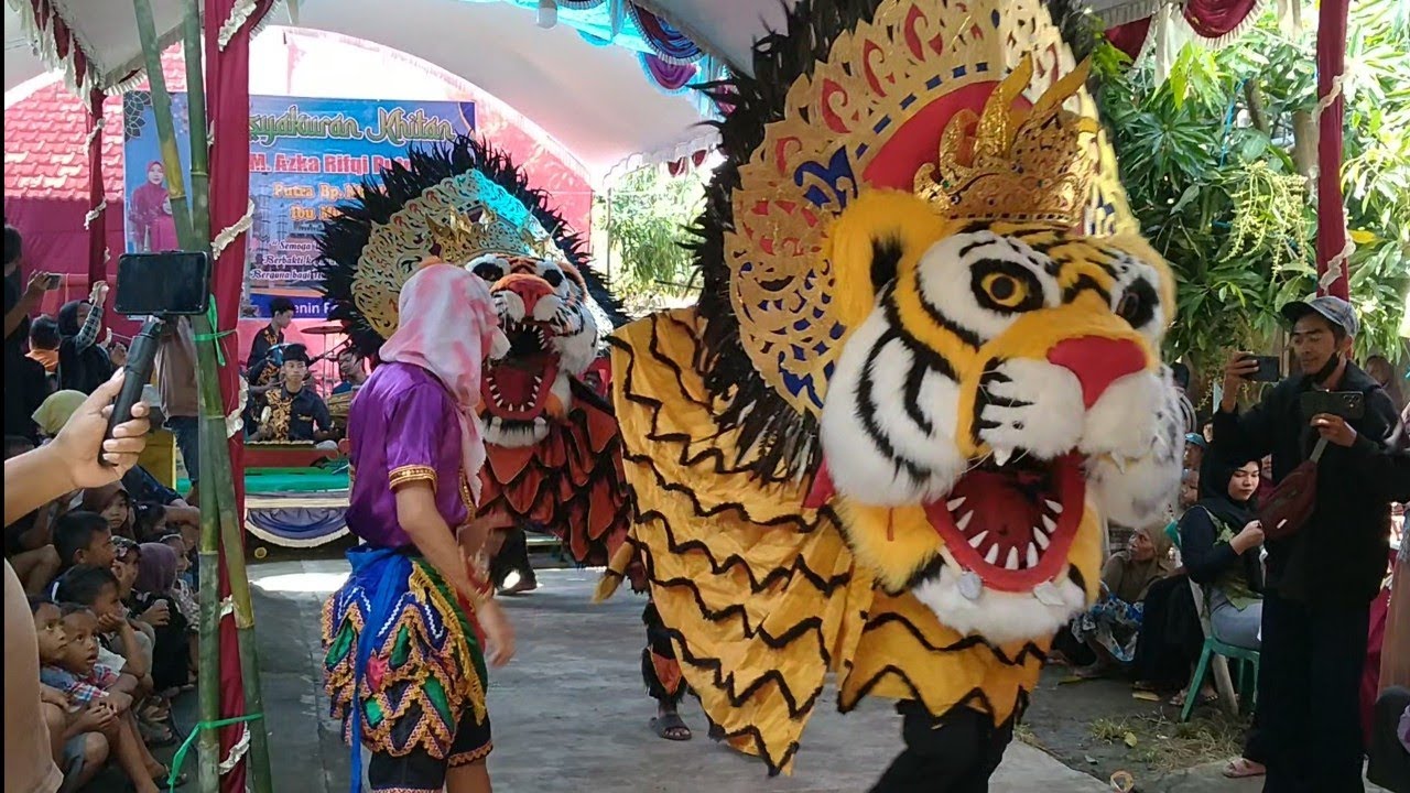 Kerren..! Barongan Sanjoyo Putro Ngamuk Mbabar Diacara Khitanan Lanjut Tarian Jaran Kepang