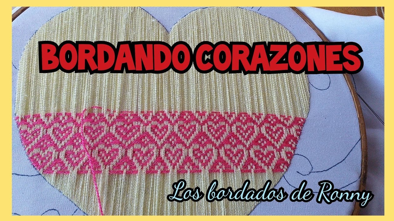 Bordando corazones | TETERA CORAZÓN | Los bordados de Ronny