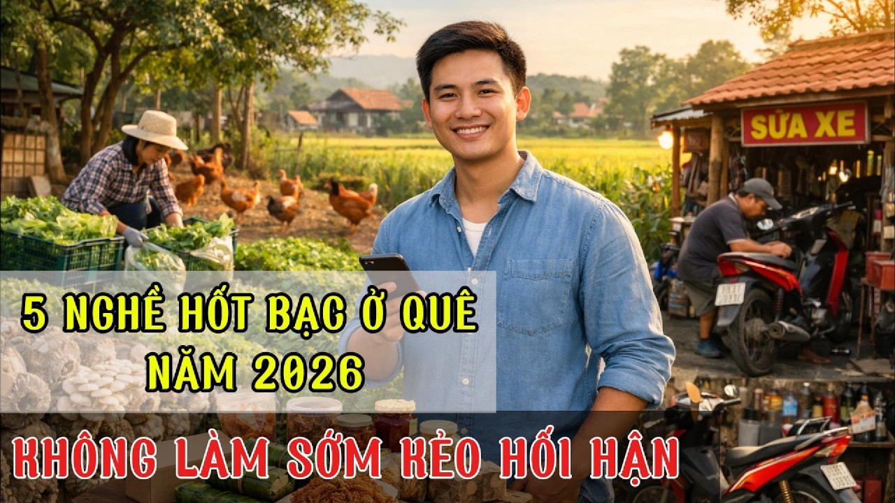 Làm Giàu Từ Quê 2026: Top 5 Nghề Dễ Làm, Ít Vốn, Kiếm Tiền Ổn Định Mỗi Tháng