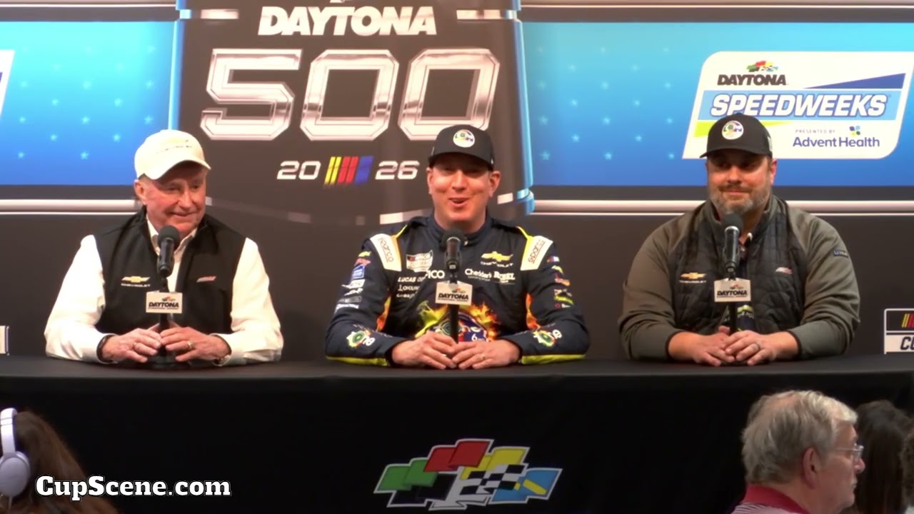 Гонка NASCAR в Дейтоне, февраль 2026 года: Кайл Буш и Ричард Чилдресс после квалификации.