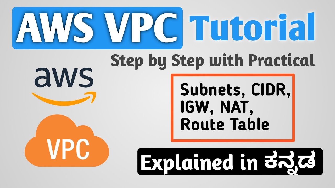 AWS VPC Tutorial with Practical | Subnets | CIDR | NAT | IGW | Route Table  in Kannada