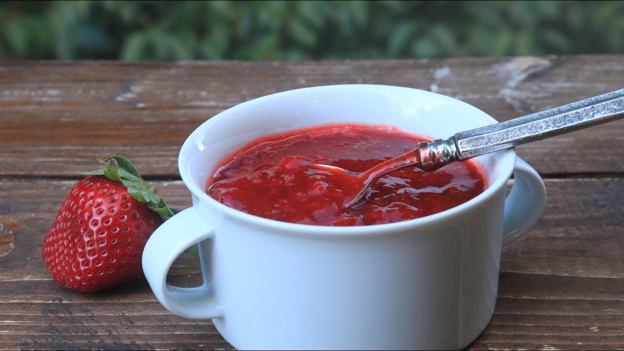 Salsa de fresas o frutillas