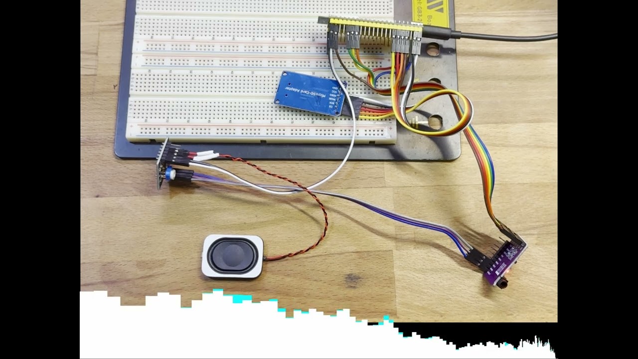 Real-Time Multi-Track WAV Mixer on ESP32-S3 + PCM5102A I2S DAC
