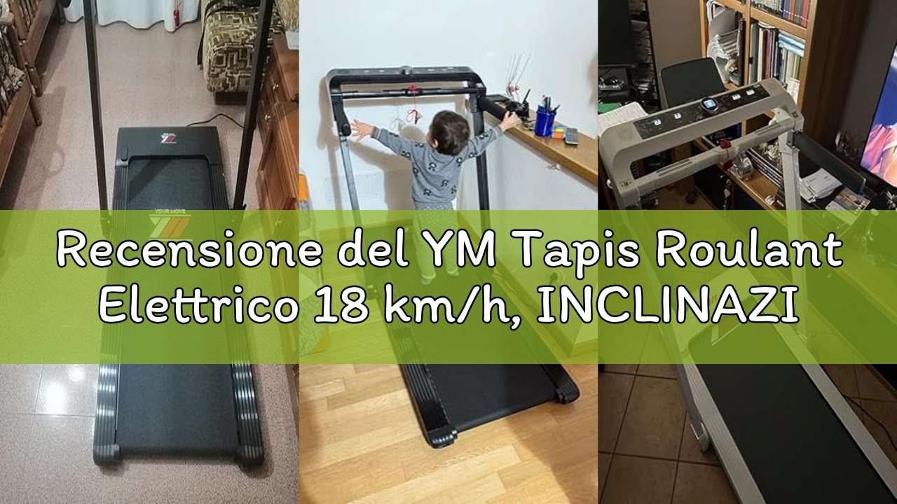 Recensione del YM Tapis Roulant Elettrico 18 km/h, INCLINAZIONE Automatica, Superfice Corsa XXL, Sal