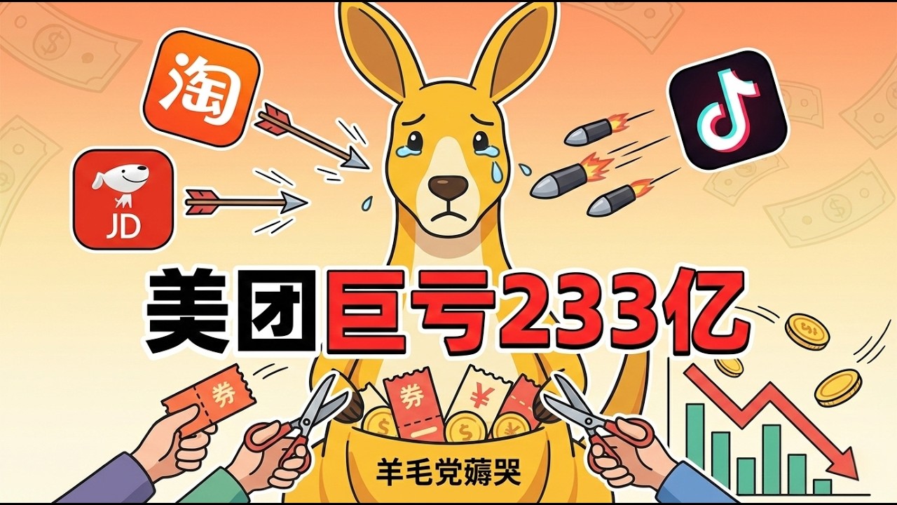 外卖巨头一夜亏233亿：美团到底被谁按在地上打？阿里敢每单多赔一倍也要抢人？美团的护城河还剩几米？