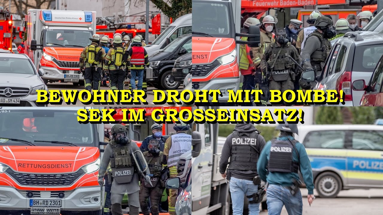 [Bewohner droht mit Bombe] - Spezialeinsatzkommando (SEK) stürmt die Wohnung - FEUERWEHR | EINSATZ -