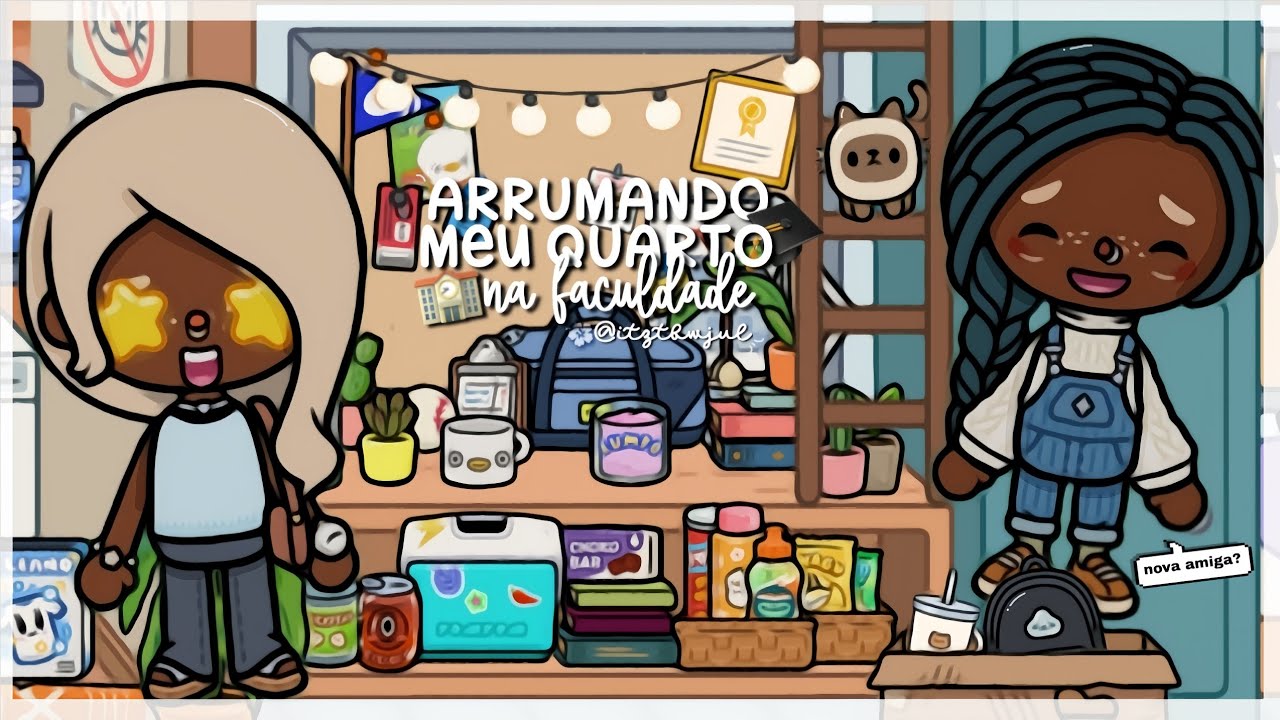ARRUMANDO *MEU* QUARTO NA *FACULDADE* 🎓🏫 { *AESTHETIC* TOCA BOCA ! 🤩