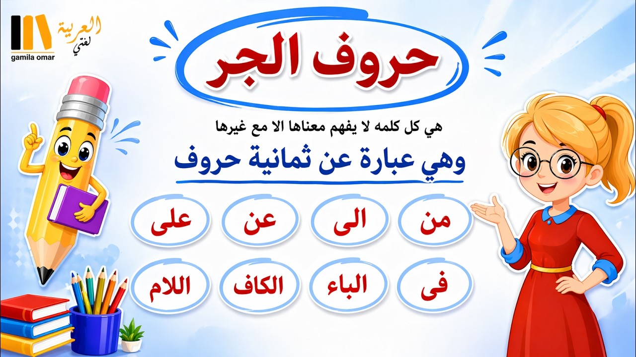 حروف الجر بطريقه سهله - كيفية اعراب الاسم المجرور