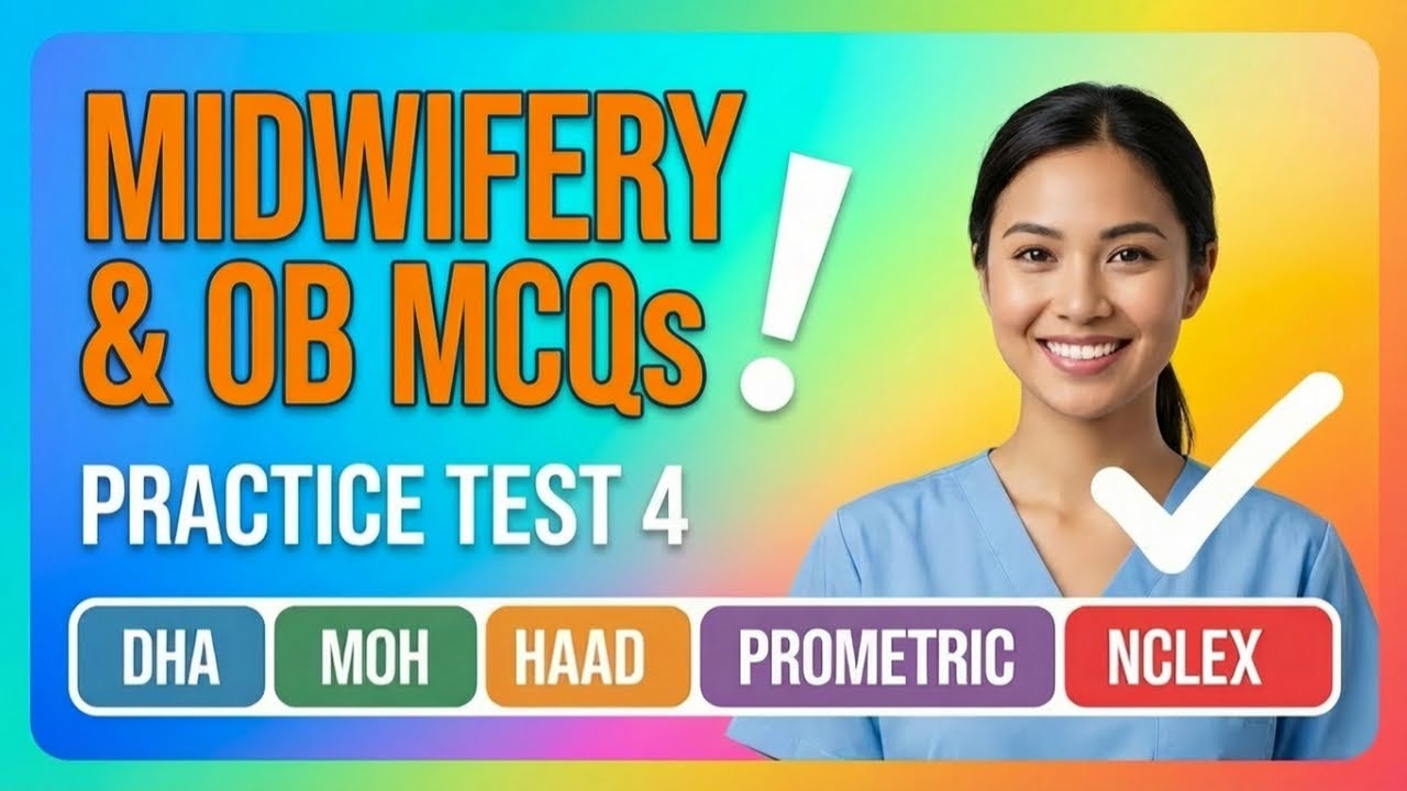 Top 25 Midwifery & OB Nursing MCQs | DHA NCLEX Exam Prep 2026