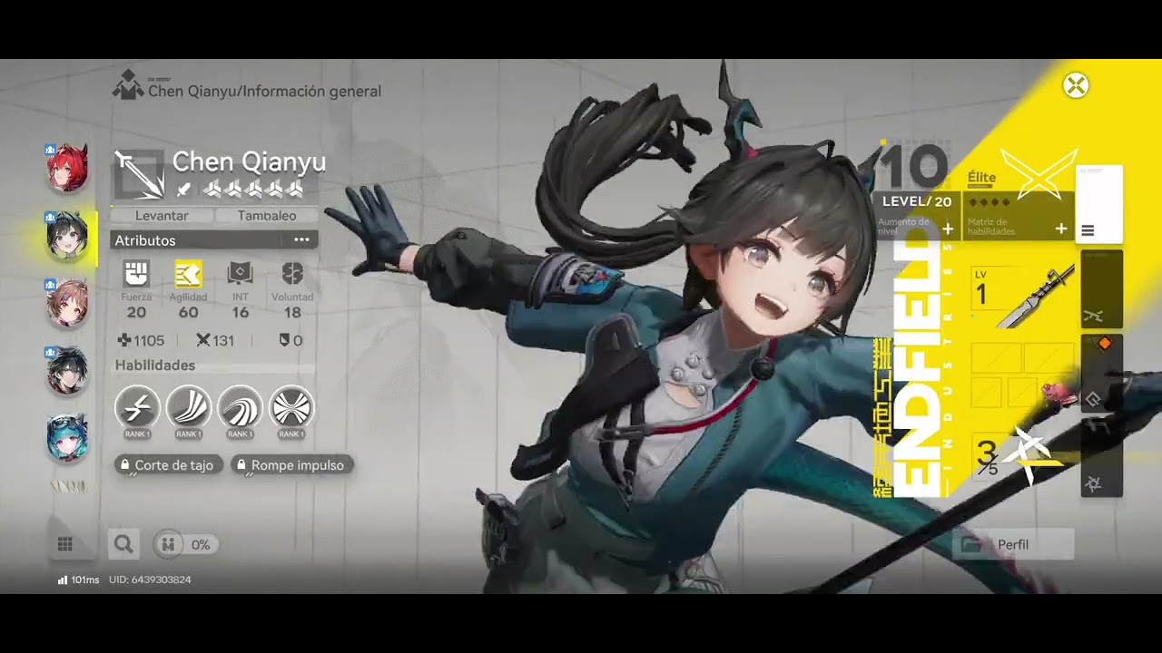 Al menos 1 operador sea de lung / Arknights Endfield 