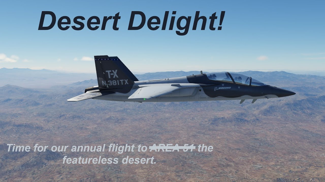 Desert T-7 Flight: AOA Simulations T-7 Hawk in Nevada (X-plane 12)