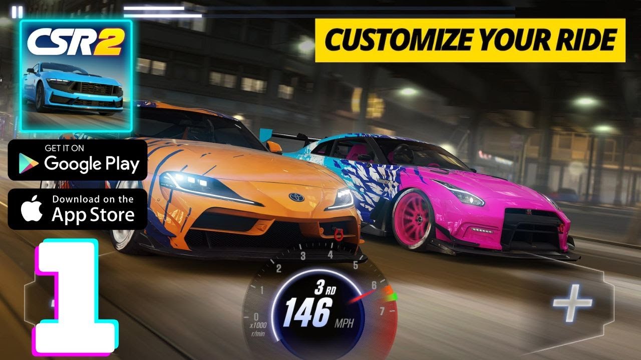 CSR 2 Realistic Drag Racing Gameplay Walkthrough Part 1 (iOS, Android)