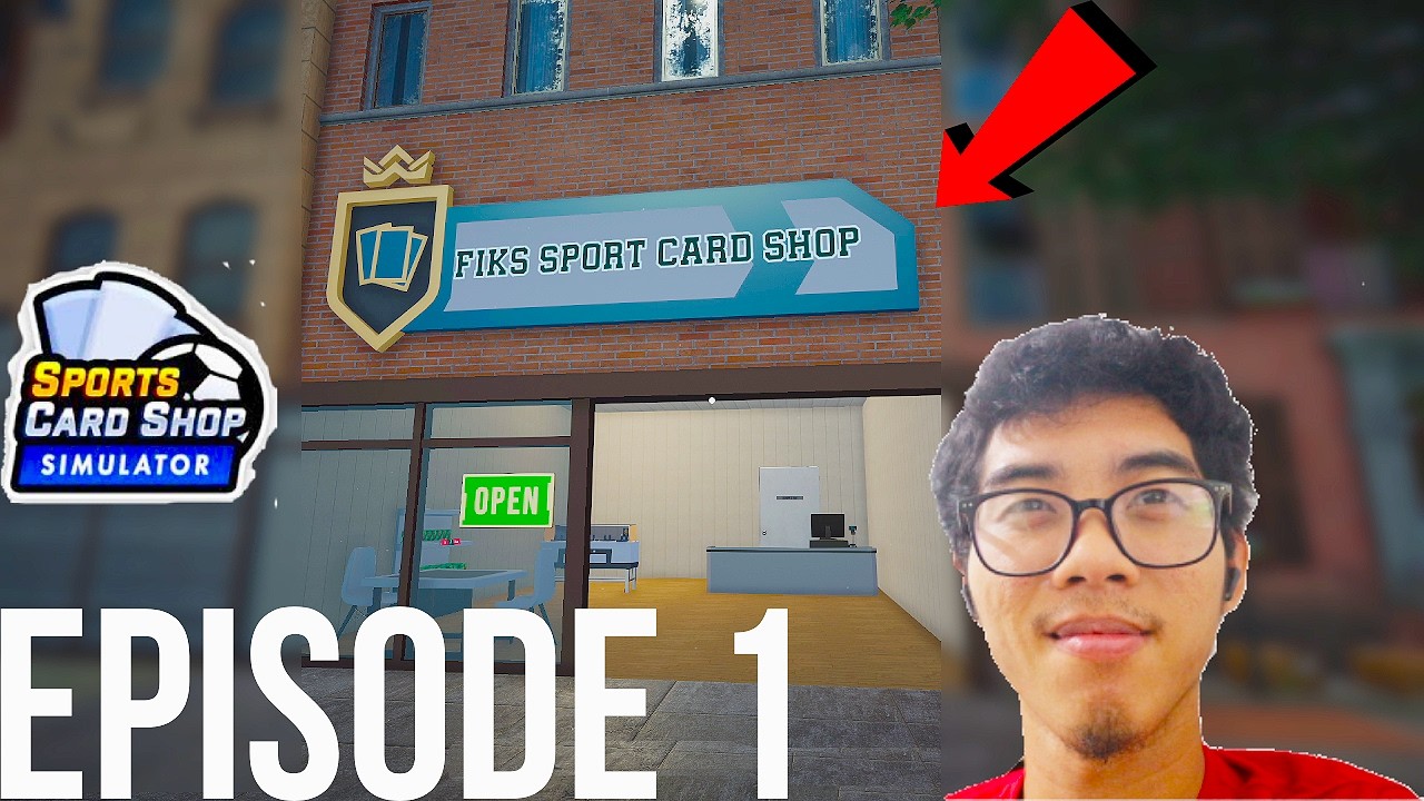 I OPEN A CARD SHOP AND THIS HAPPEN! | SPORTS CARD SHOP SIMULATOR EPISODE 1