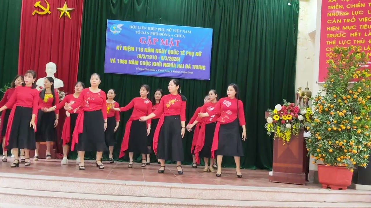 Gửi về quan họ,do các chị e phụ nữ tổ dân phố đông và chùa, phường quế võ thể hiện 
