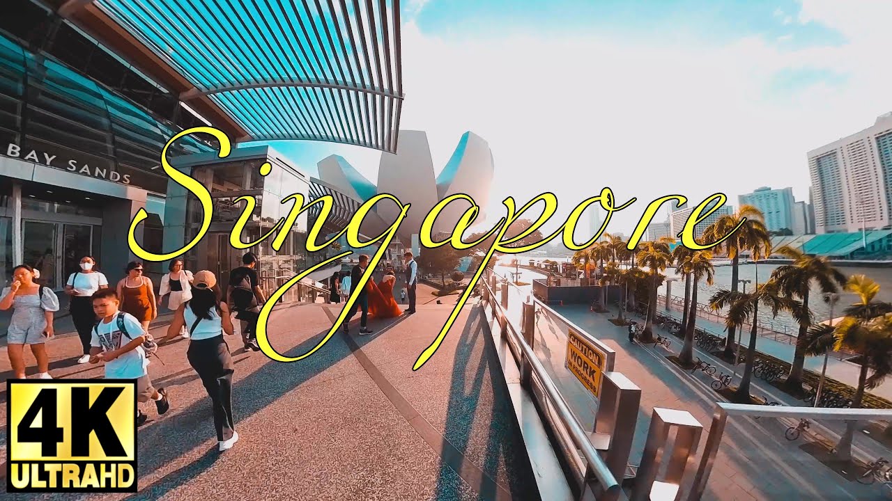 [4K] Walking tour in SINGAPORE | The Shoppes at Marina Bay | Raffles City mall compilation 2023