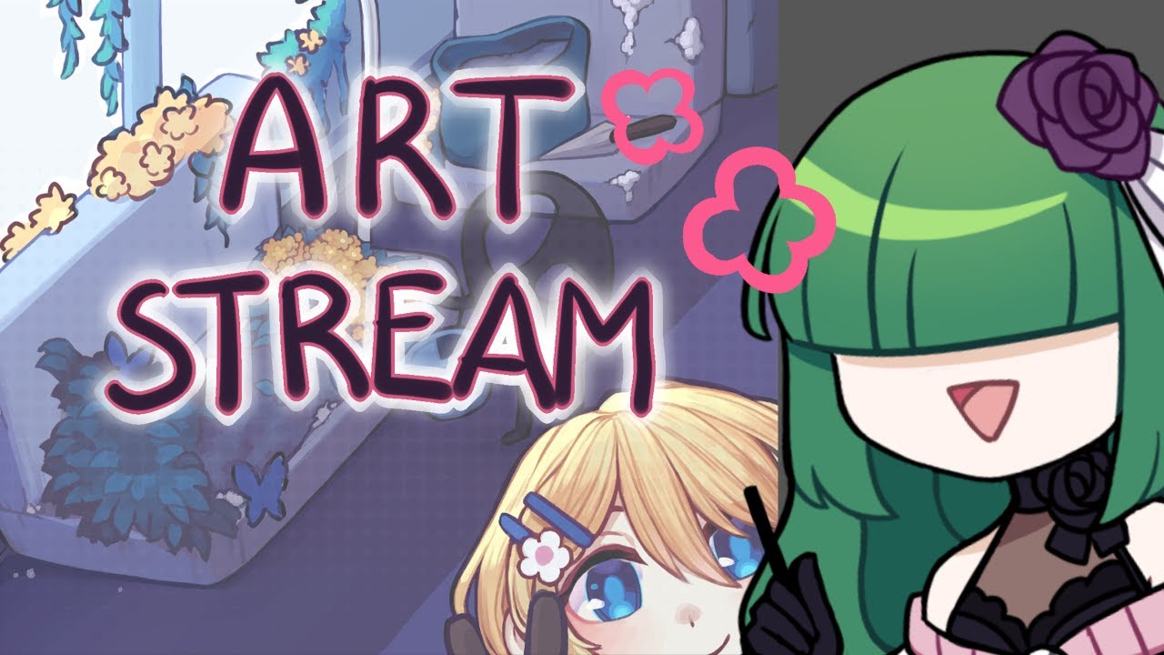 【Art Stream】Drawing plants speedrun 100%