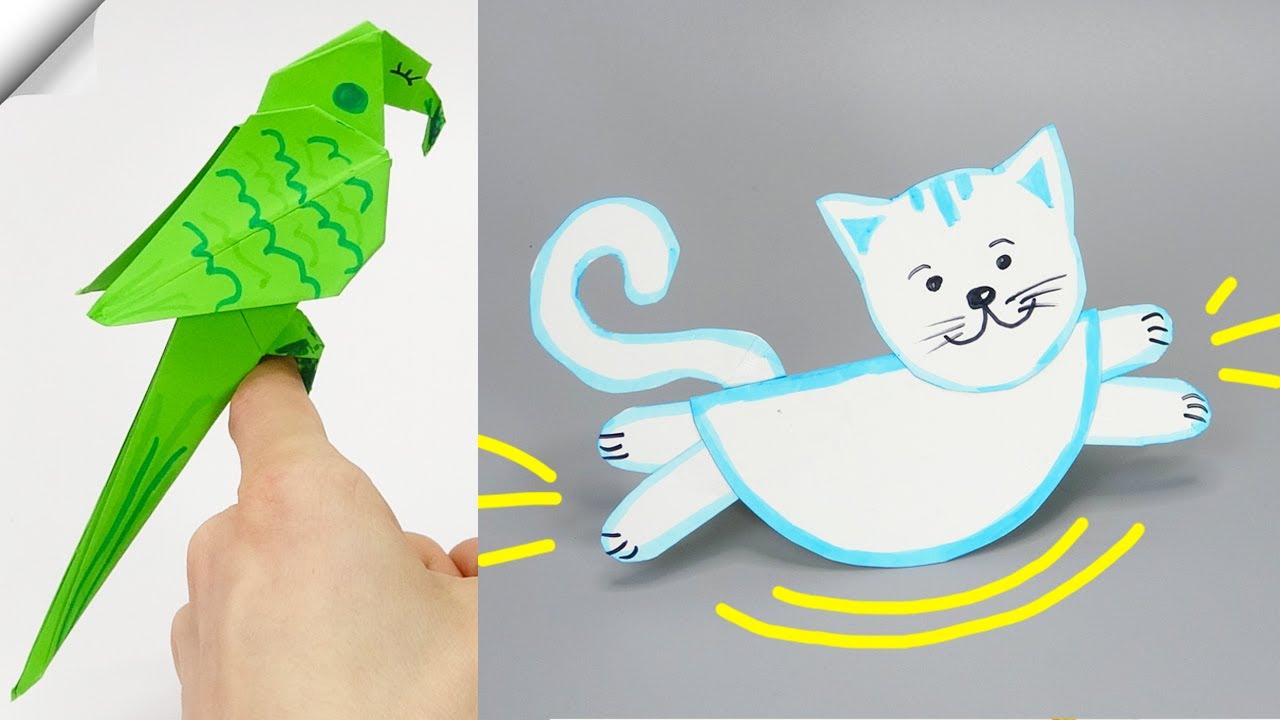 6 Moving paper toys | Easy paper crafts
