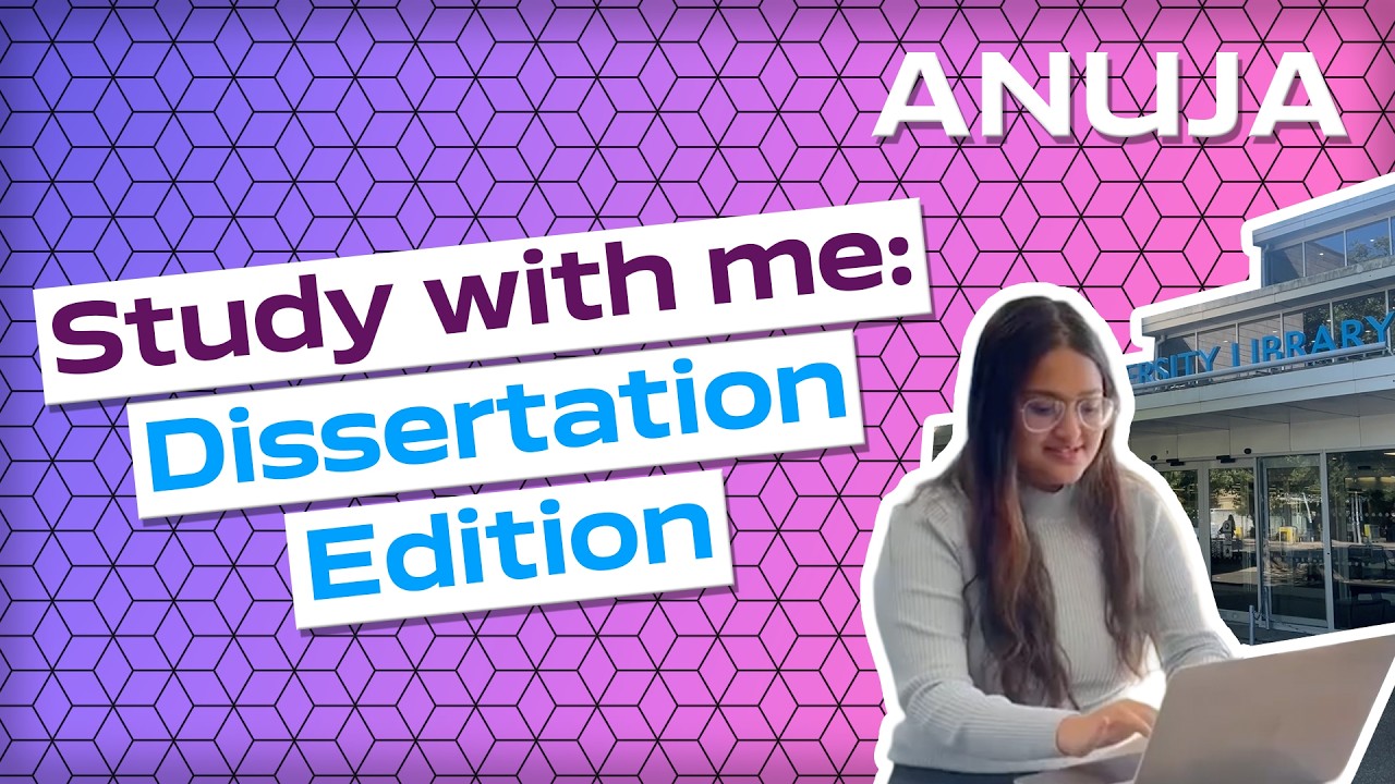 Writing my dissertation in the University Library | Anuja