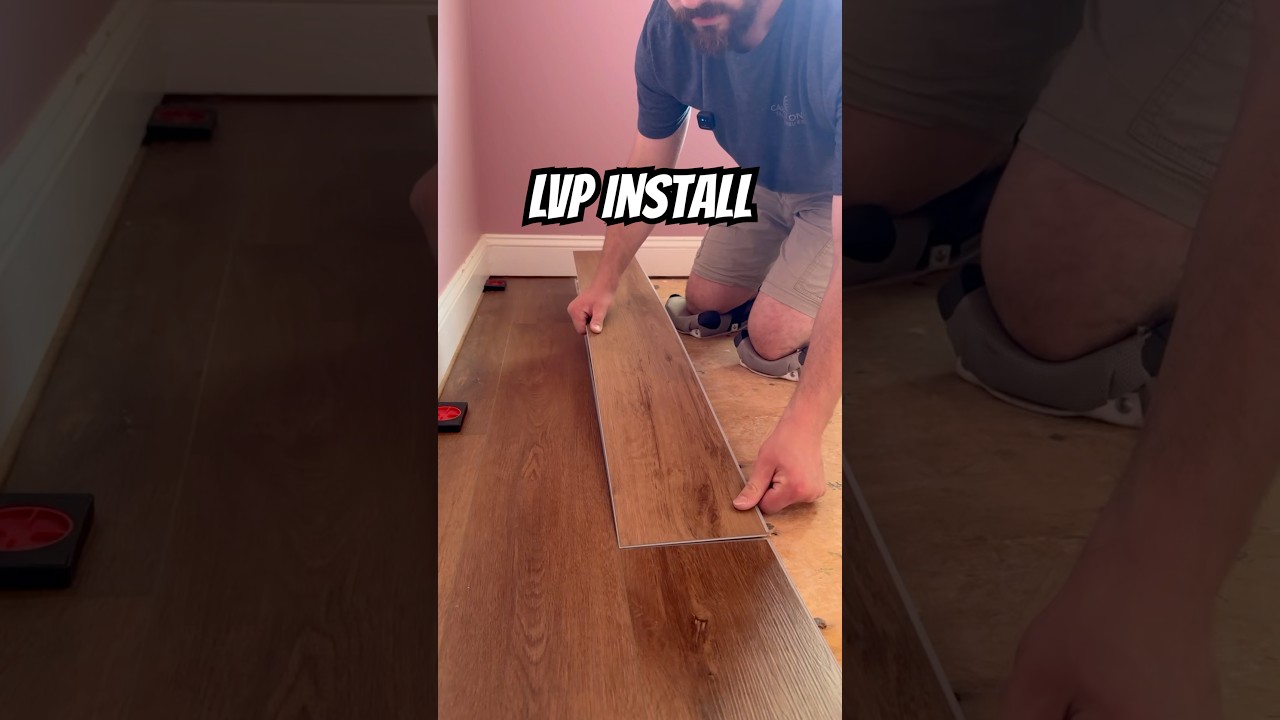 How to stagger your LVP flooring #floorcovering #lvp #vinylflooring