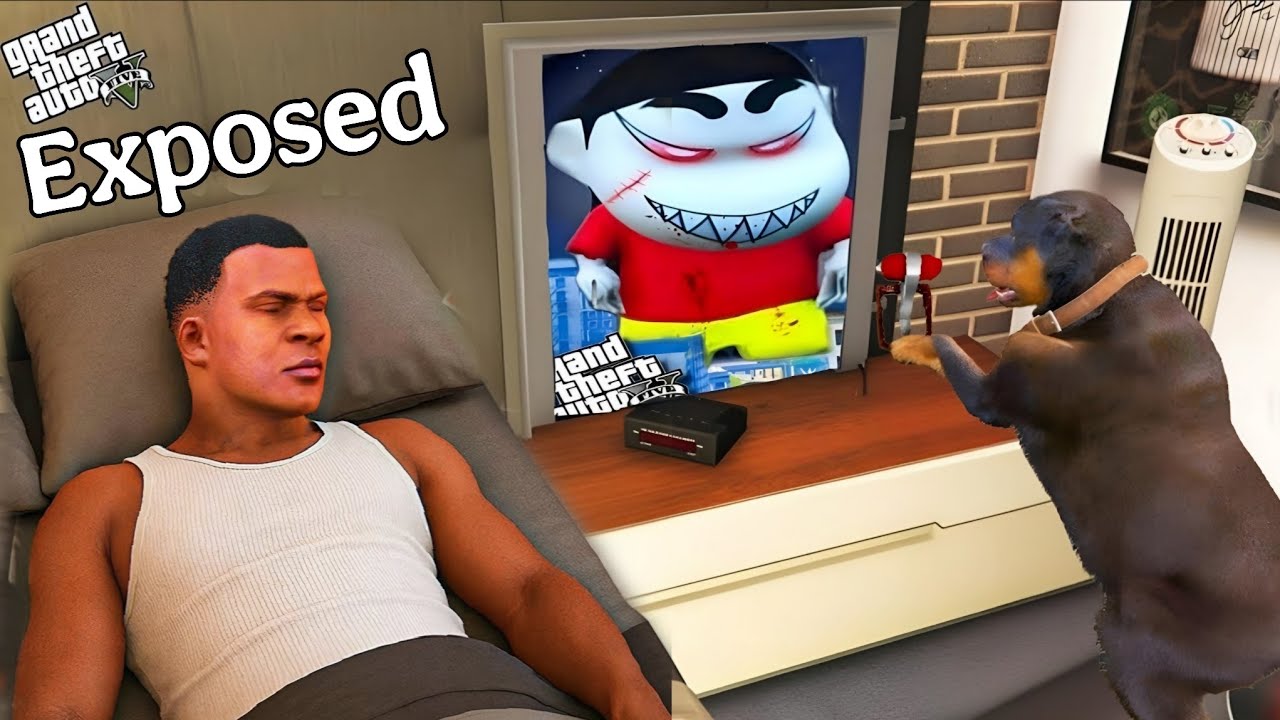 Franklin Discovers Hidden Secret horror Tunnel in Franklin Room GTA5
