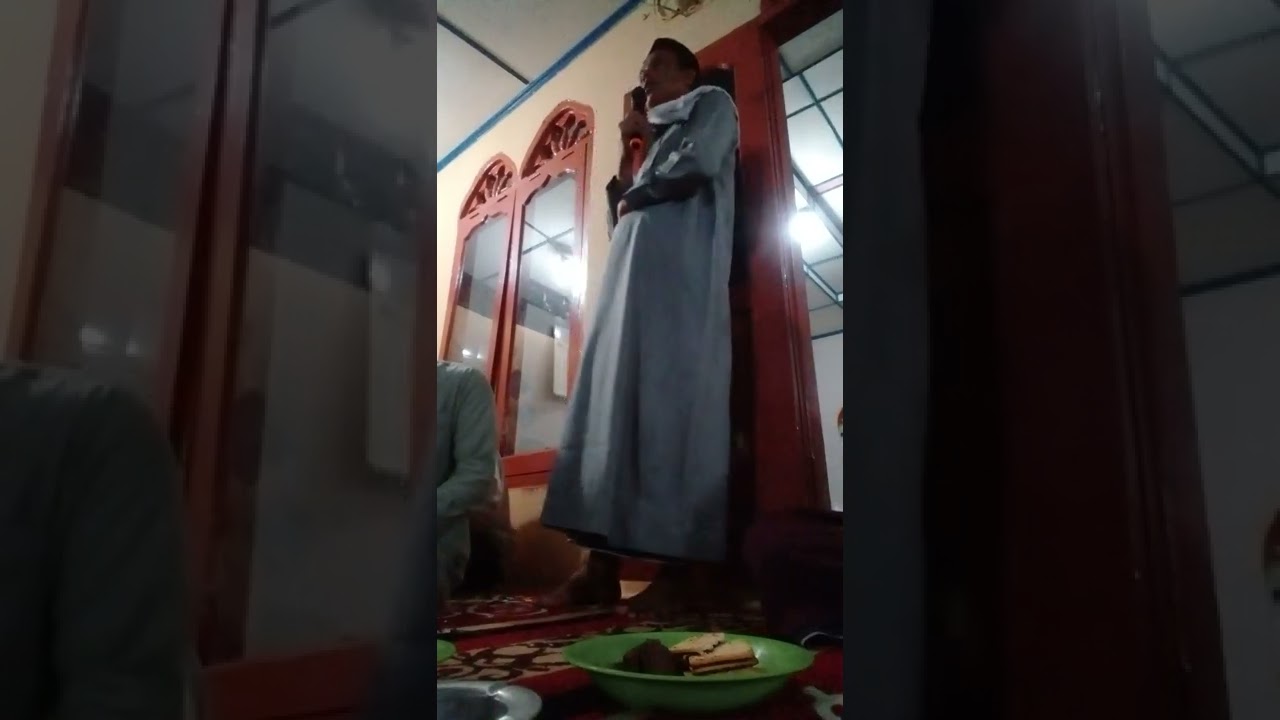 Sambutan di acara punggahan sambut Ramadhan Mushalla Al Kautsar Dusun Sulun