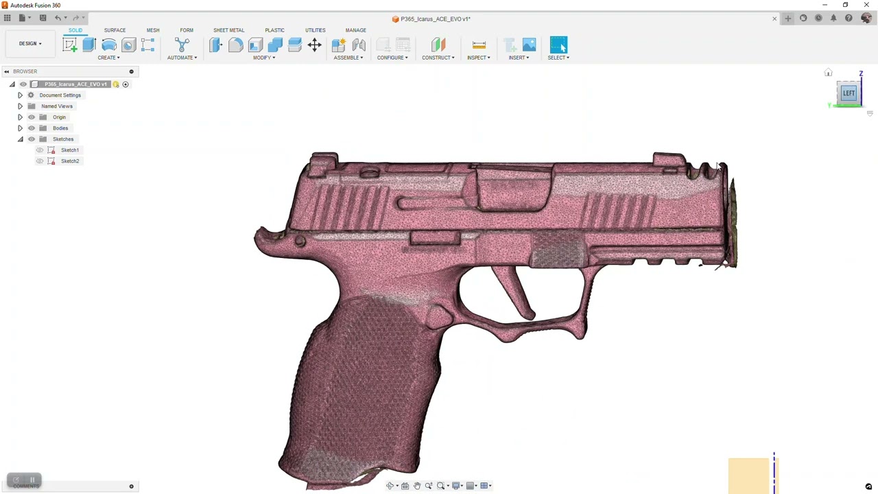 Holster Design 101 Import and Align Scan