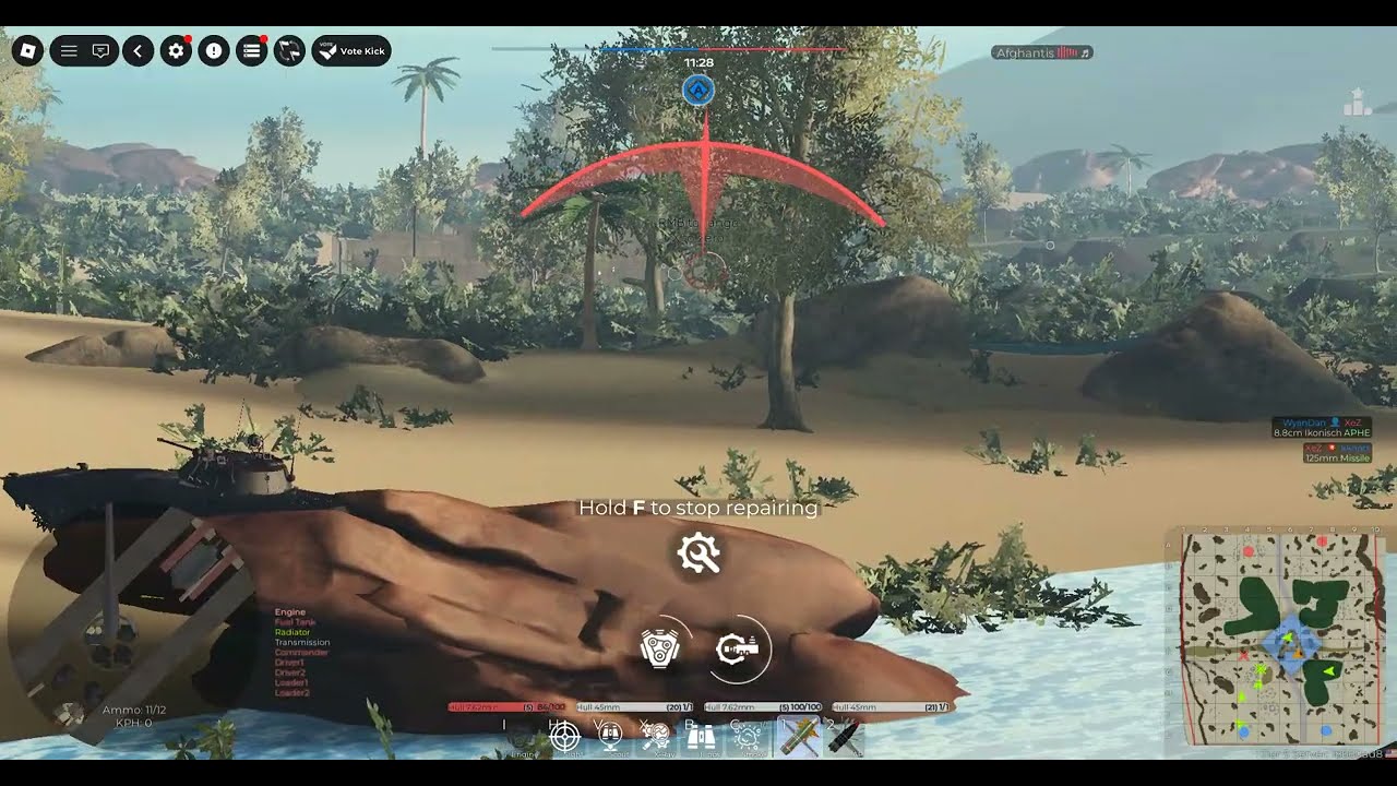 playing a random server of cursed tank simulator