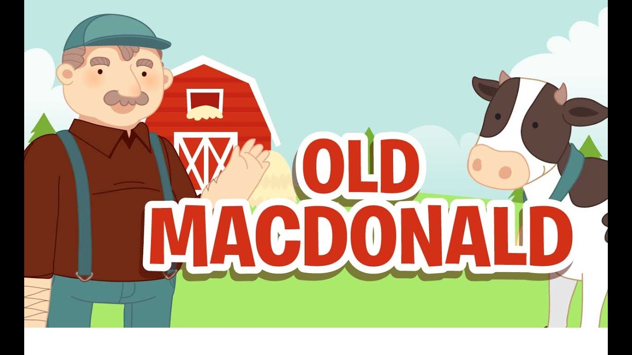 Old MacDonald Had a Farm &bull; Nursery Rhymes Song with Lyrics &bull; Animated Cartoon for Kids
