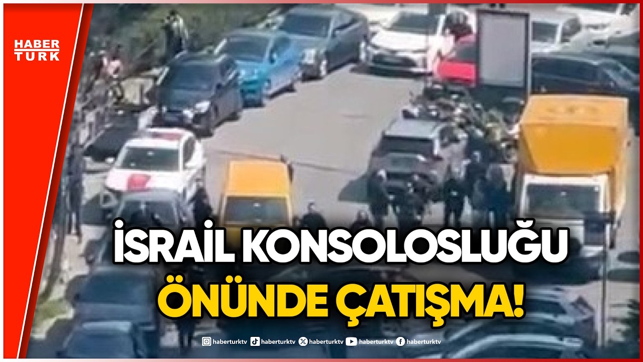 #CANLI - İsrail Başkonsolosluğu&rsquo;nda silah sesleri