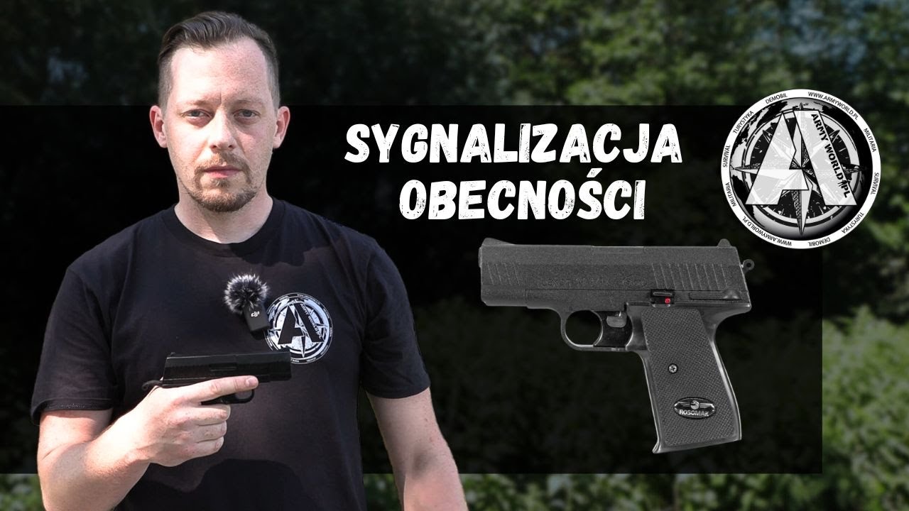 SYGNALIZACJA OBECNOŚCI za pomocą pistoletu hukowego Rosomak Lexon 11