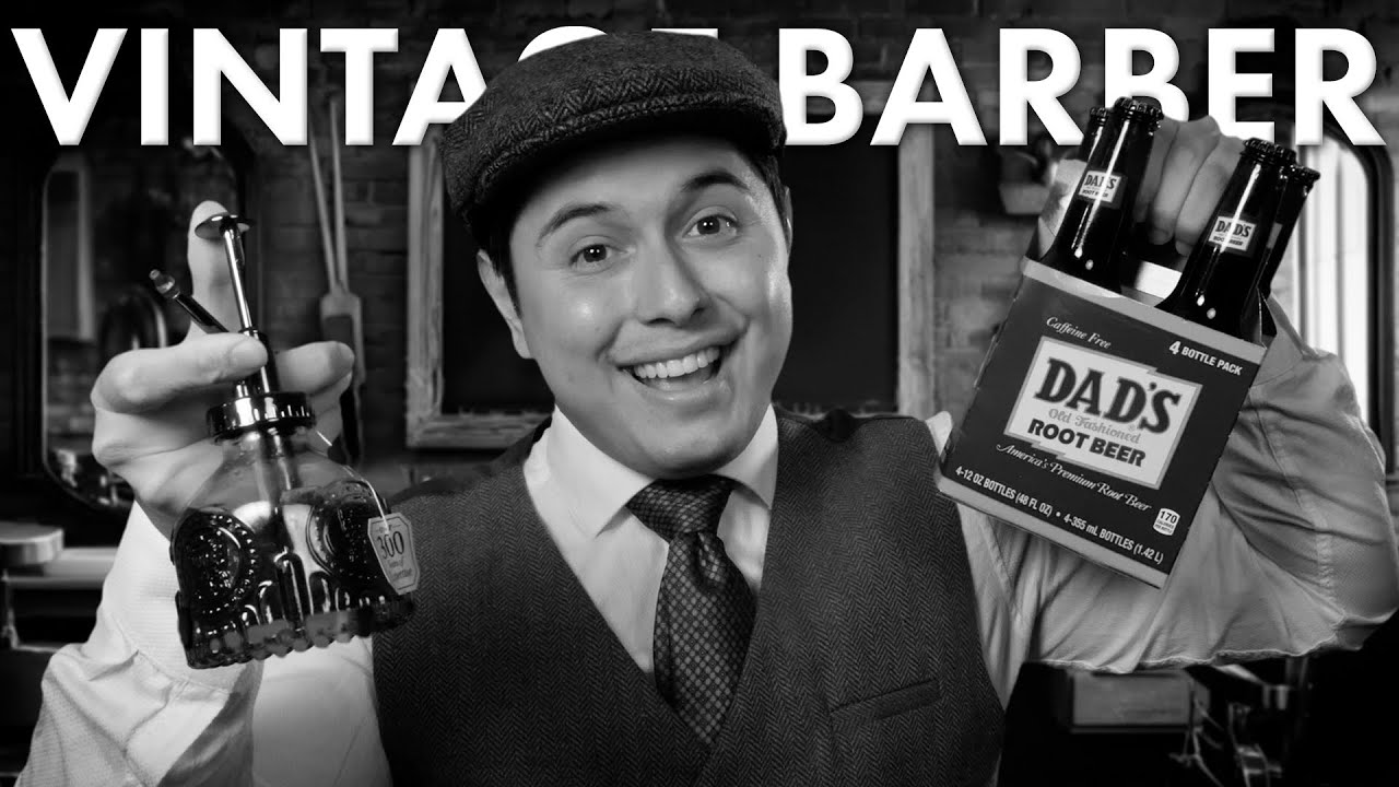 1950's Father's Day Vintage Barber Special | Old Timey Effect ASMR