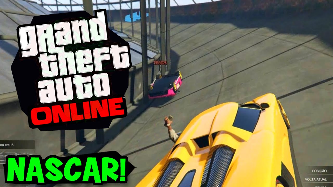 A CORRIDA DE NASCAR MAIS TROLL DE TODAS!! xD - GTA V Online (PC)