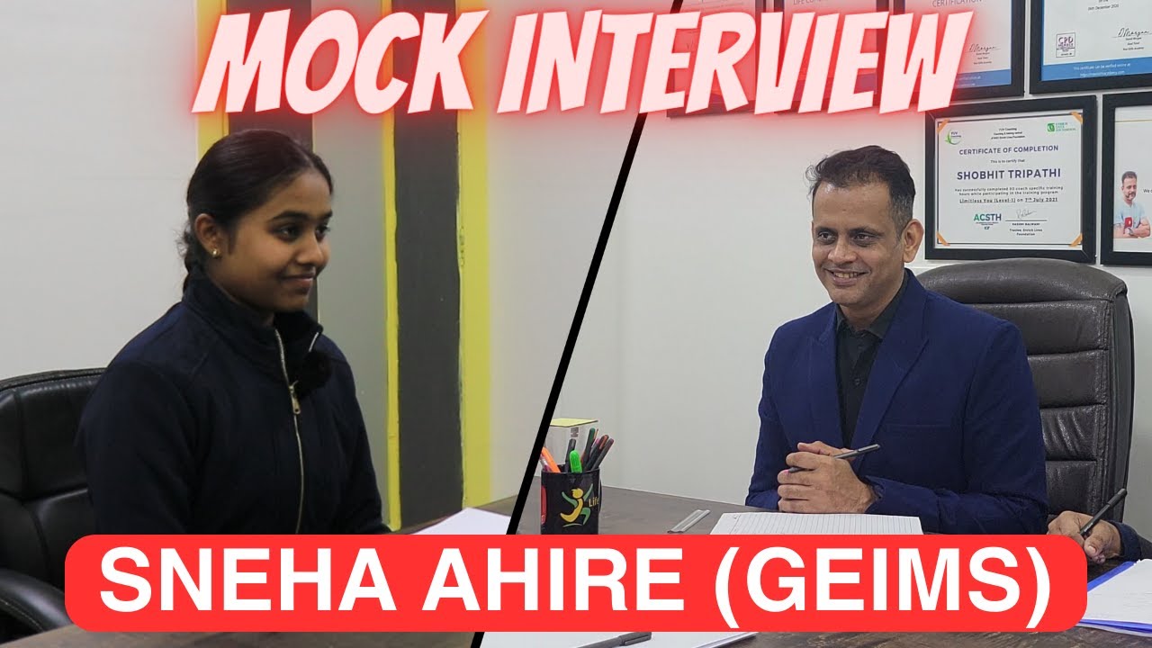 MOCK INTERVIEW SPONSORSHIP || Sneha selected in GEIMS ||