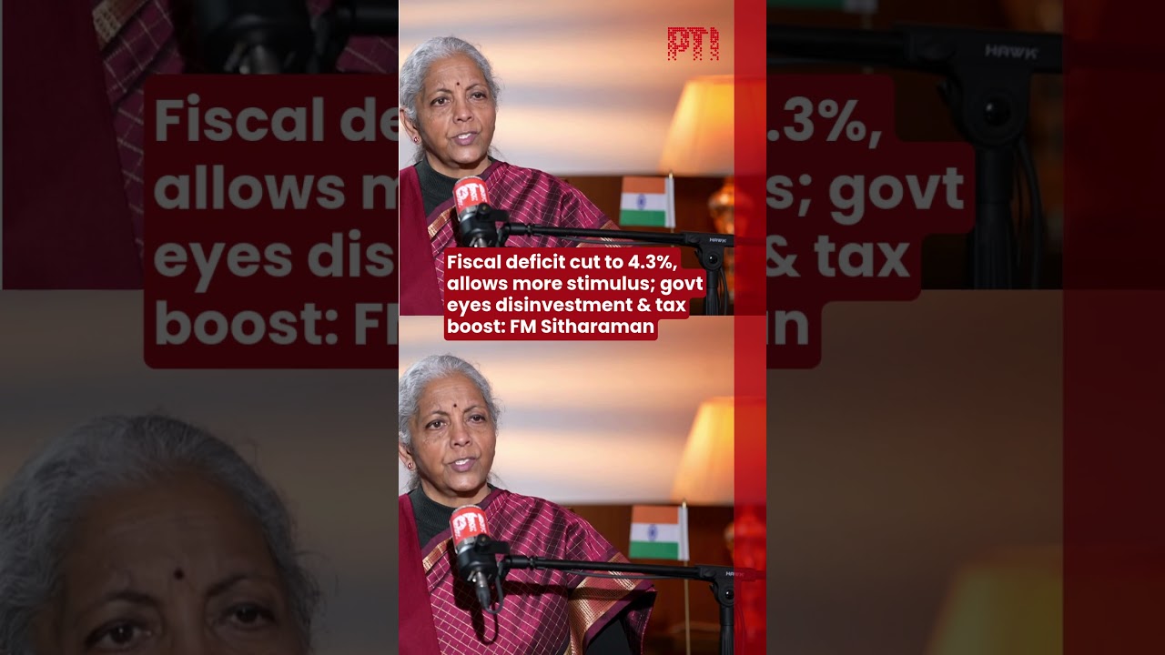 Fiscal deficit cut to 4.3%, allows more stimulus; govt eyes disinvestment & tax boost: FM Sitharaman