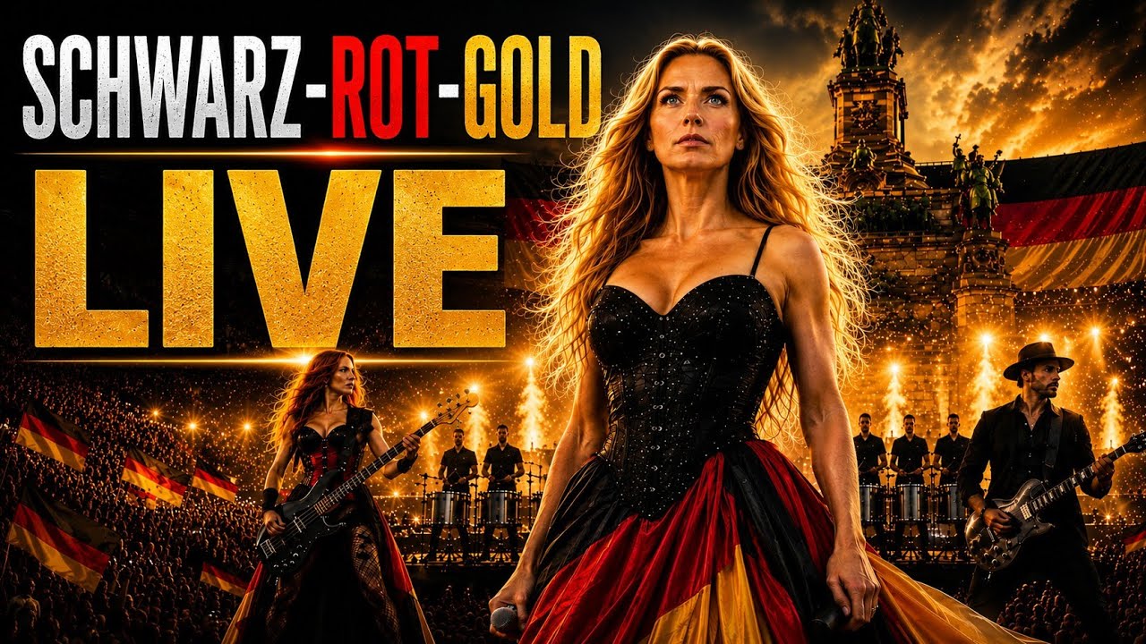 🇩🇪 SCHWARZ-ROT-GOLD (1848) | Ferdinand Freiligrath | Deutschrock LIVE