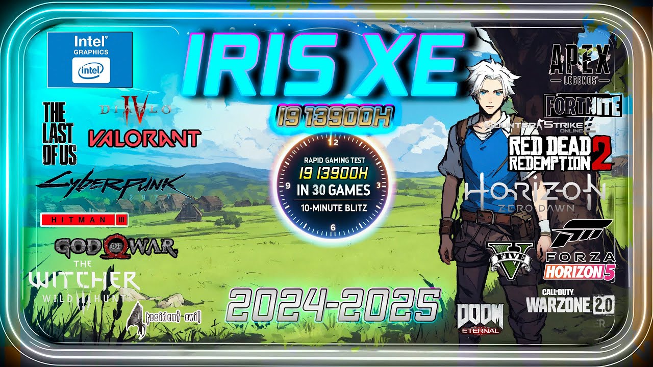 Intel Iris Xe in 30 GAMES  | i9-13900H IGPU |  2024-2025
