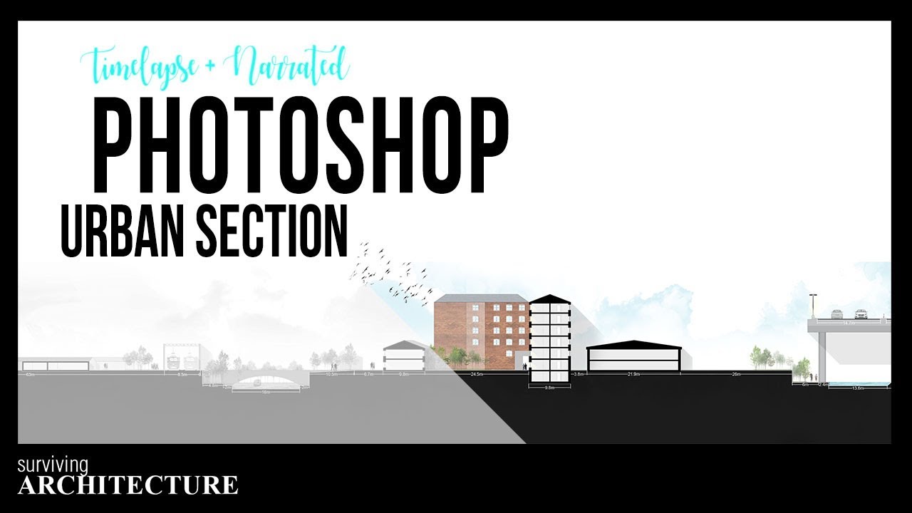 Section Rendering In Photoshop - Easy Architectural Section Rendering
