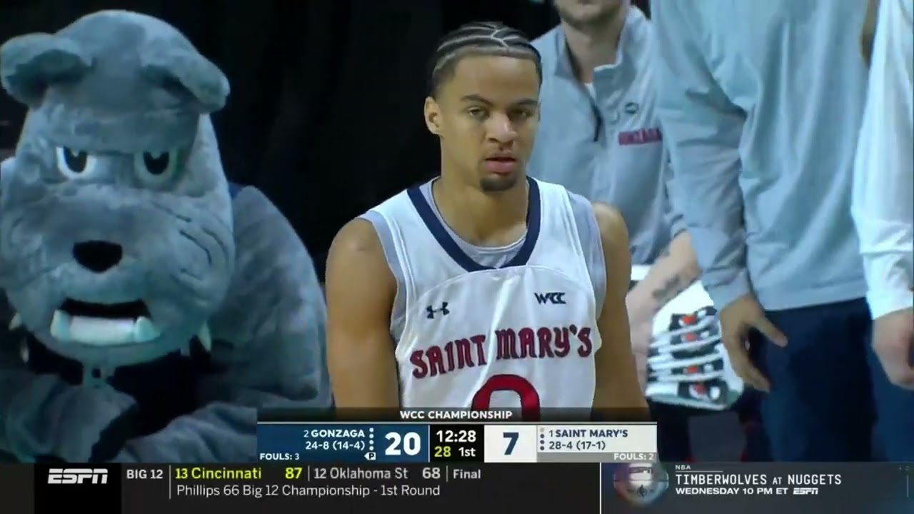 Gonzaga vs Saint Mary's | 2025.3.11 | NCAAB Game