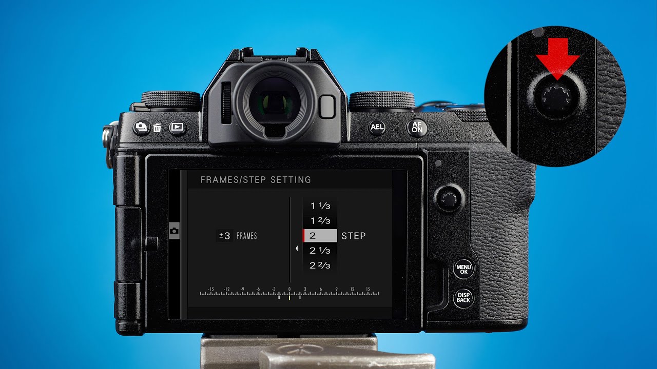 Setting up Exposure Bracketing on a Fujifilm X-S10