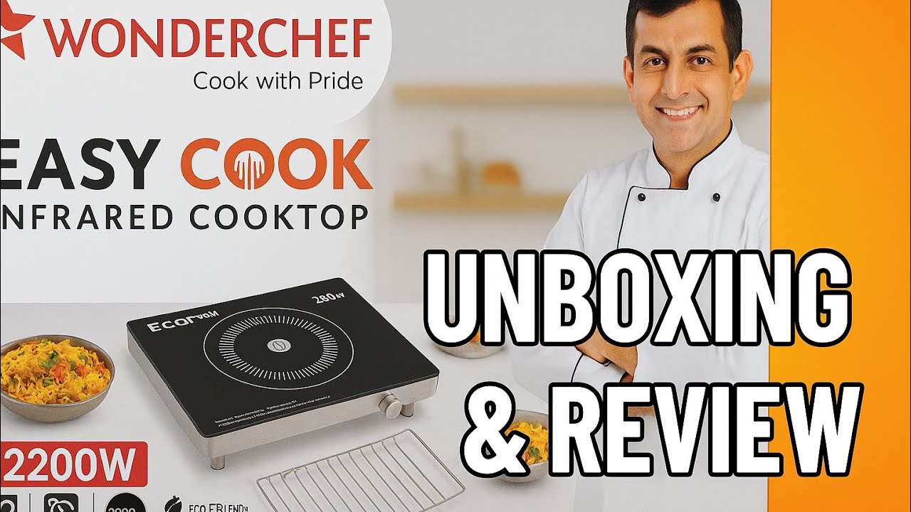 Wonderchef Easy Cook Infrared Cooktop Unboxing 🔥 | Honest Review | Worth Buying in 2025?