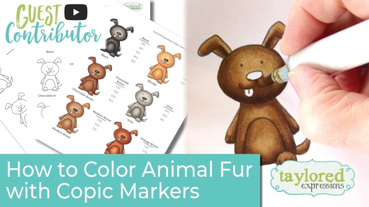 How to Color Animal Fur with Copic Markers (Guest Contributor)