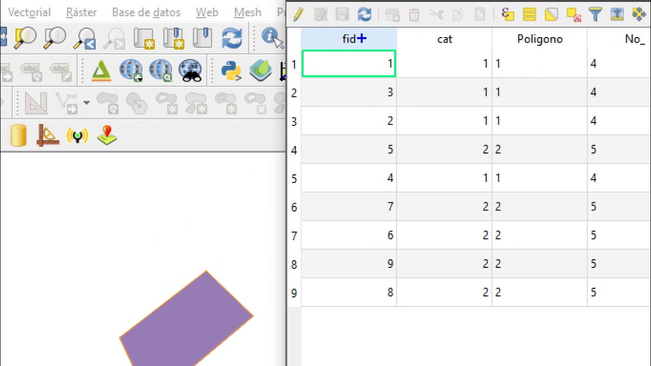 Calcular Azimut y distancia de varios polígonos