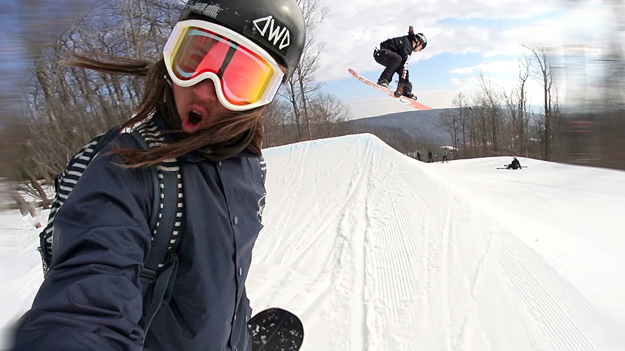 PERFECT PARK DAY! (Bristol Mountain Snowboarding)