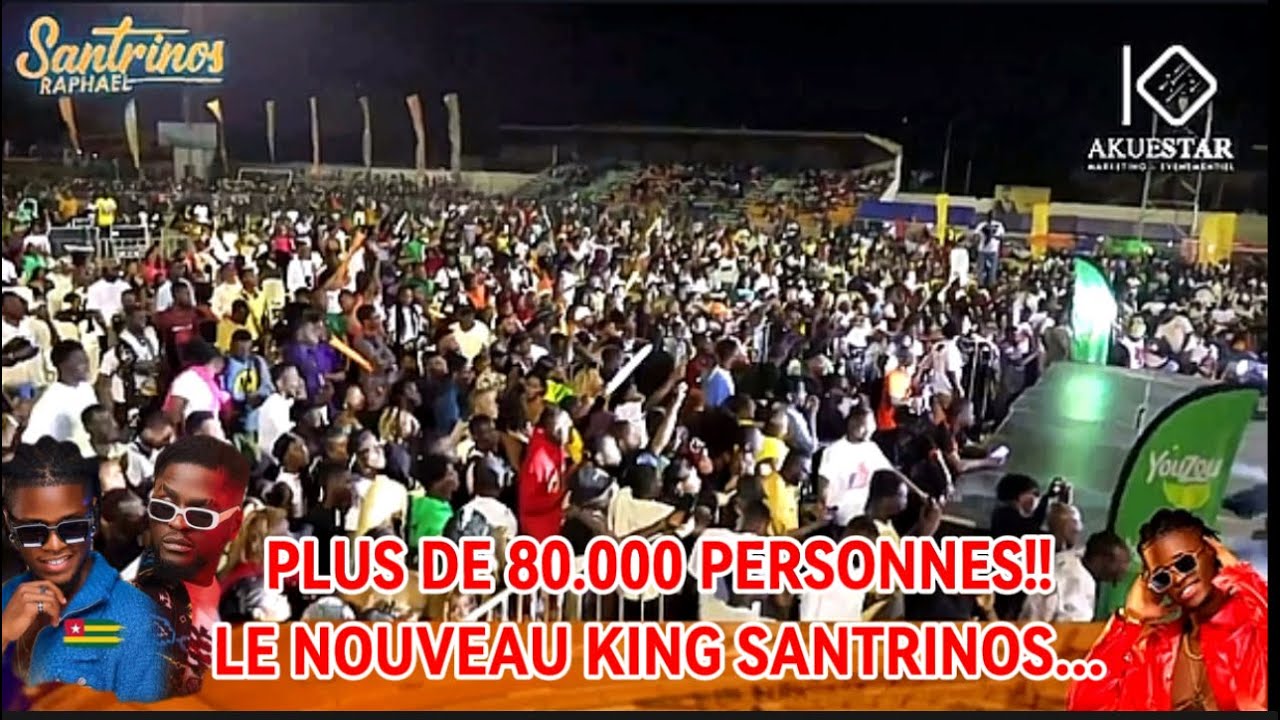 CONCERT SANTRINOS / STADE OMNISPORT 80.000 PERSONNES AU RENDEZ VOUS
