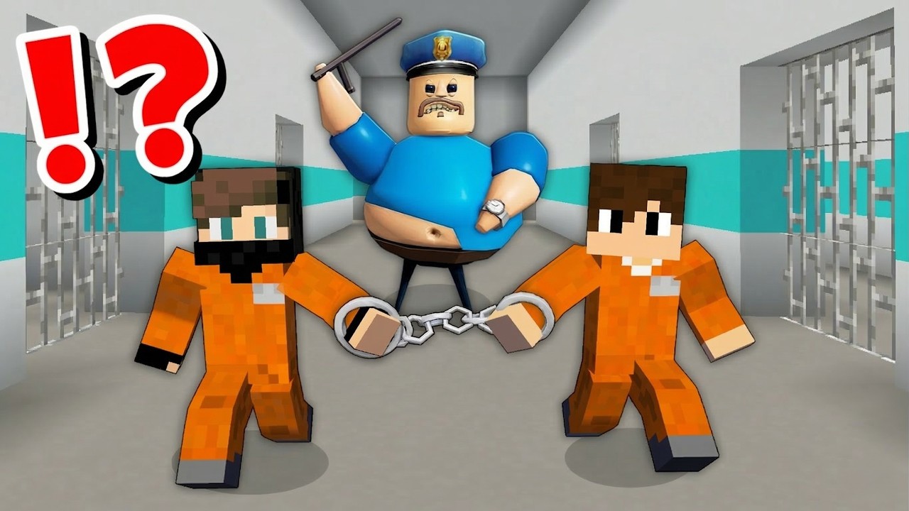 فلم ماين كرافت : هربت من السجن ولكن الشرطة تطاردني !!؟ 🔥😱