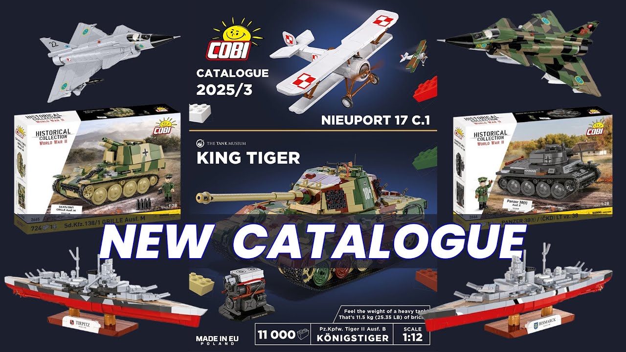 COBI catalogue - New sets -  3/2025 - Tanks, planes, cars, ships