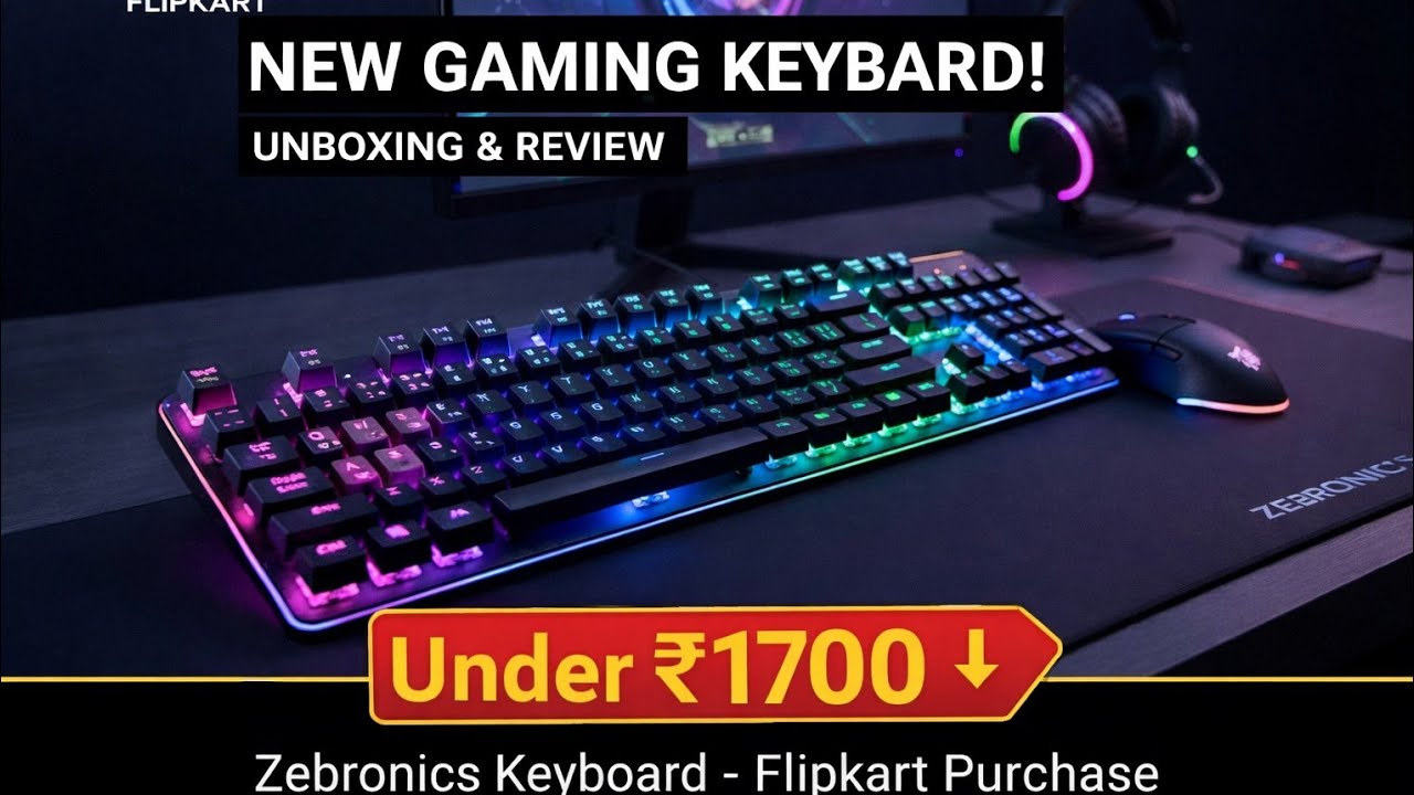 Zebronics keyboard argb only 1700 mein