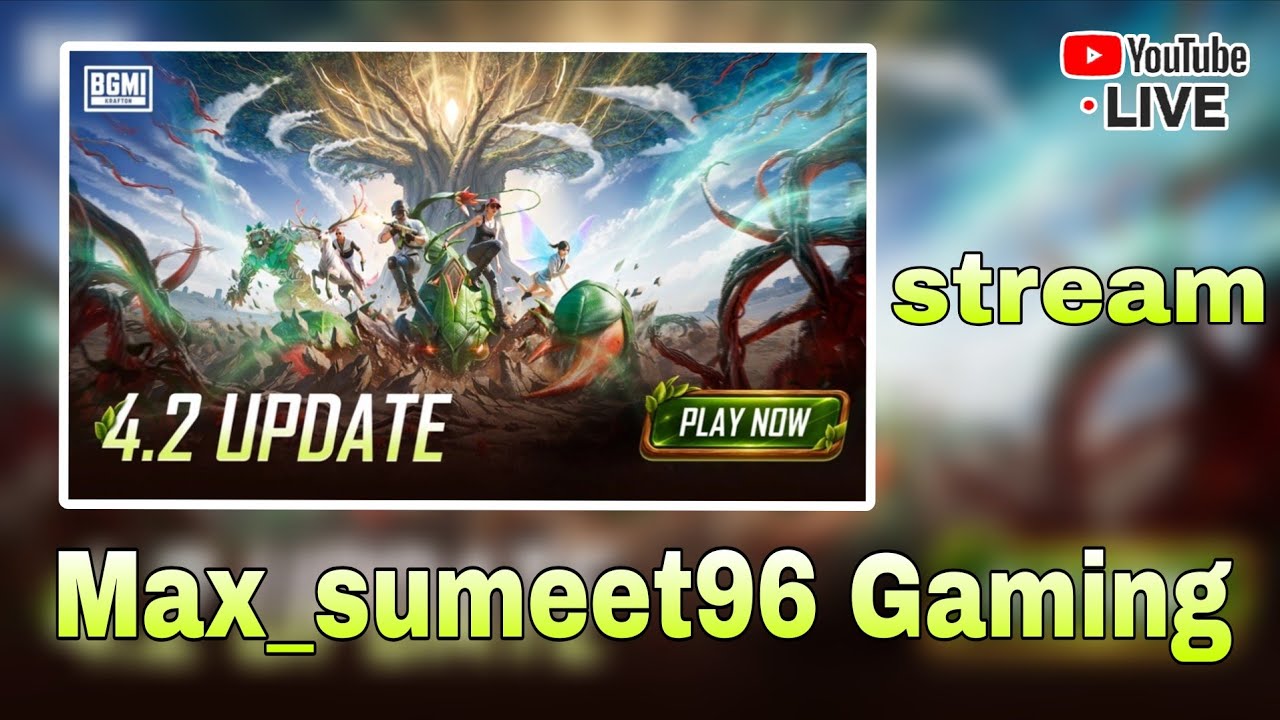 BGMI new 4.2 UPDATE @max_sumeet96 #bgmi #live #gaming #trending #shortfeed #youtube#views
